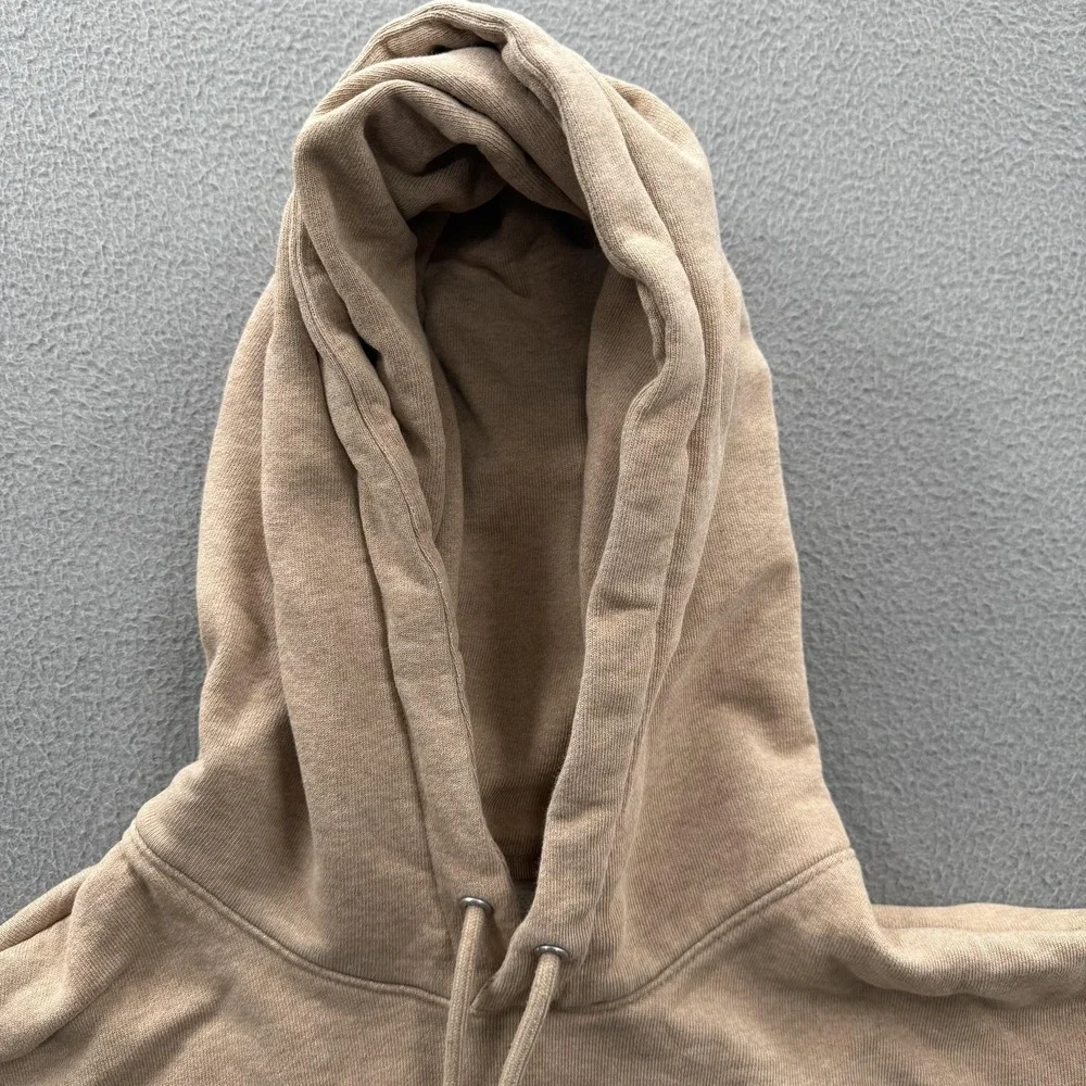 Jordan Hoodie Mens Large Beige‎ Cotton Fleece Pullover Sweatshirt Jumpman Logo
